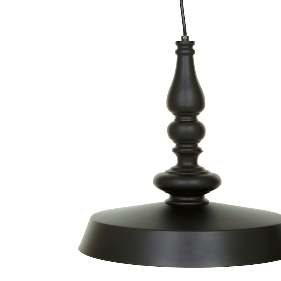 image 1 of Interiors by Premier Lenno Small Leni Black And Gold Pendant Light