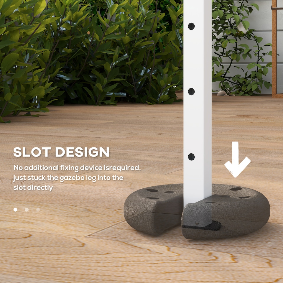 image 1 of Outsunny Pop up Canopy Tent Weights Set of 4 PCs, Leg Weights for Marquee Party Tent Outdoor Canopy, Total 8.8KG