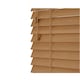 image 1 of 135cm Caramel Oak Wooden Venetian Blinds With Strings (130cm drop) | Brown | Brown
