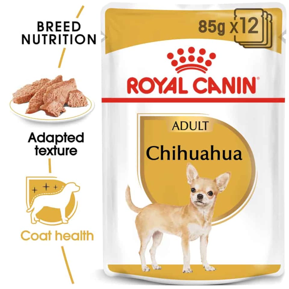 image 1 of Royal Canin Chihuahua Adult Wet Dog Food - 12 x 85 g (1 kg) | Multi | 12 x 85g | Lamb, Rice | 1