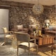 image 2 of Living and Home Rustic Stone Brick Textured PVC Wallpaper | Multi
