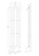 image 8 of Balterley Embrace Vertical Double Panel Radiator with Mirror | White | High Gloss White | 1