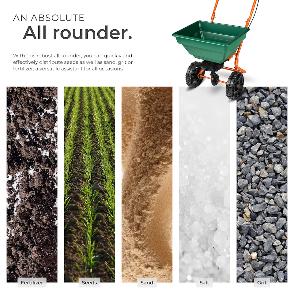 image 1 of Seed Spreader - 25 l cart, for salt, grit, fertiliser and seeds