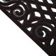 image 2 of Nicoman Victorian Style Halfmoon Rubber Outdoor Door Mat Brown 75 x 44cm
