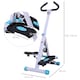image 5 of HOMCOM Foldable Stepper Adjustable Step Machine with Handlebar LCD Display, White