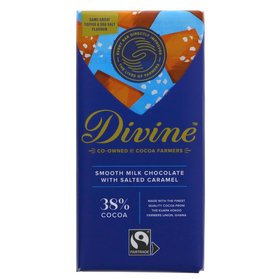 Milk Chocolate with Salted Caramel 90g (Divine)
