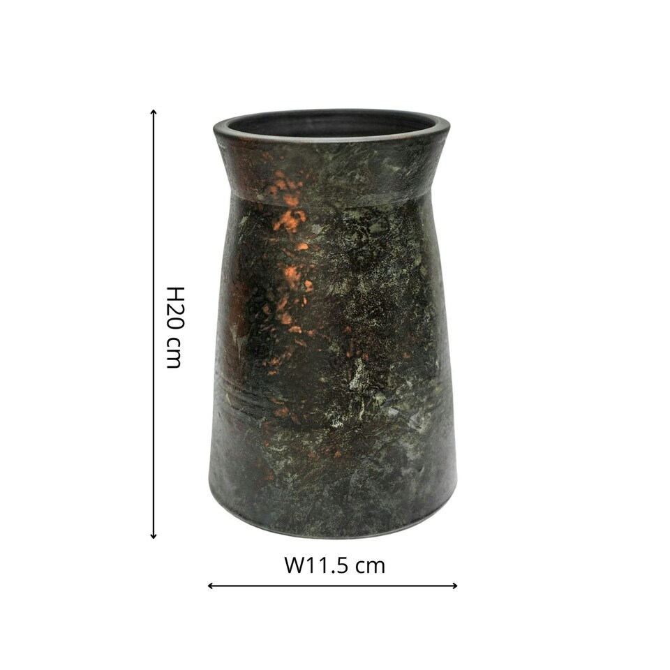 image 1 of Kew Handthrown Vase Old Bronze Bronze