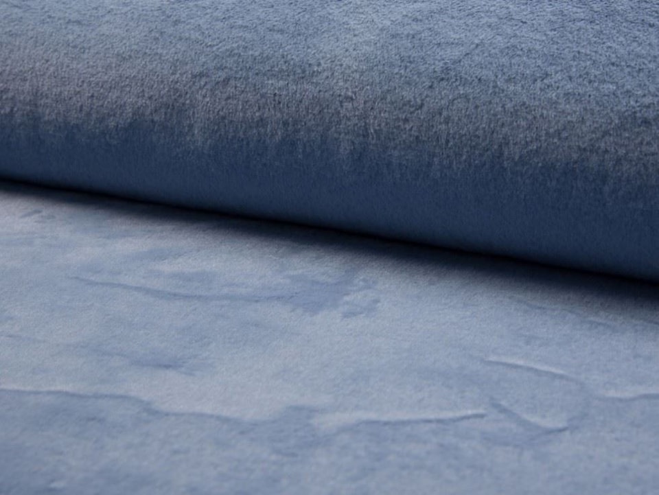 Blue Luxury Super Soft Faux Fur Fabric for Dressmaking, Toy Making, 143cm / 56" Wide - per metre
