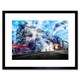 image 1 of Vintage Steam Engine Train Spotter Fan 9x7" Black Framed Wall Art Print