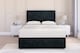 image 1 of Sloomy Highbury Black Naples Divan Bed Base No Drawers With 26 Inch Strutted Headboard | Black | Black | King | 1