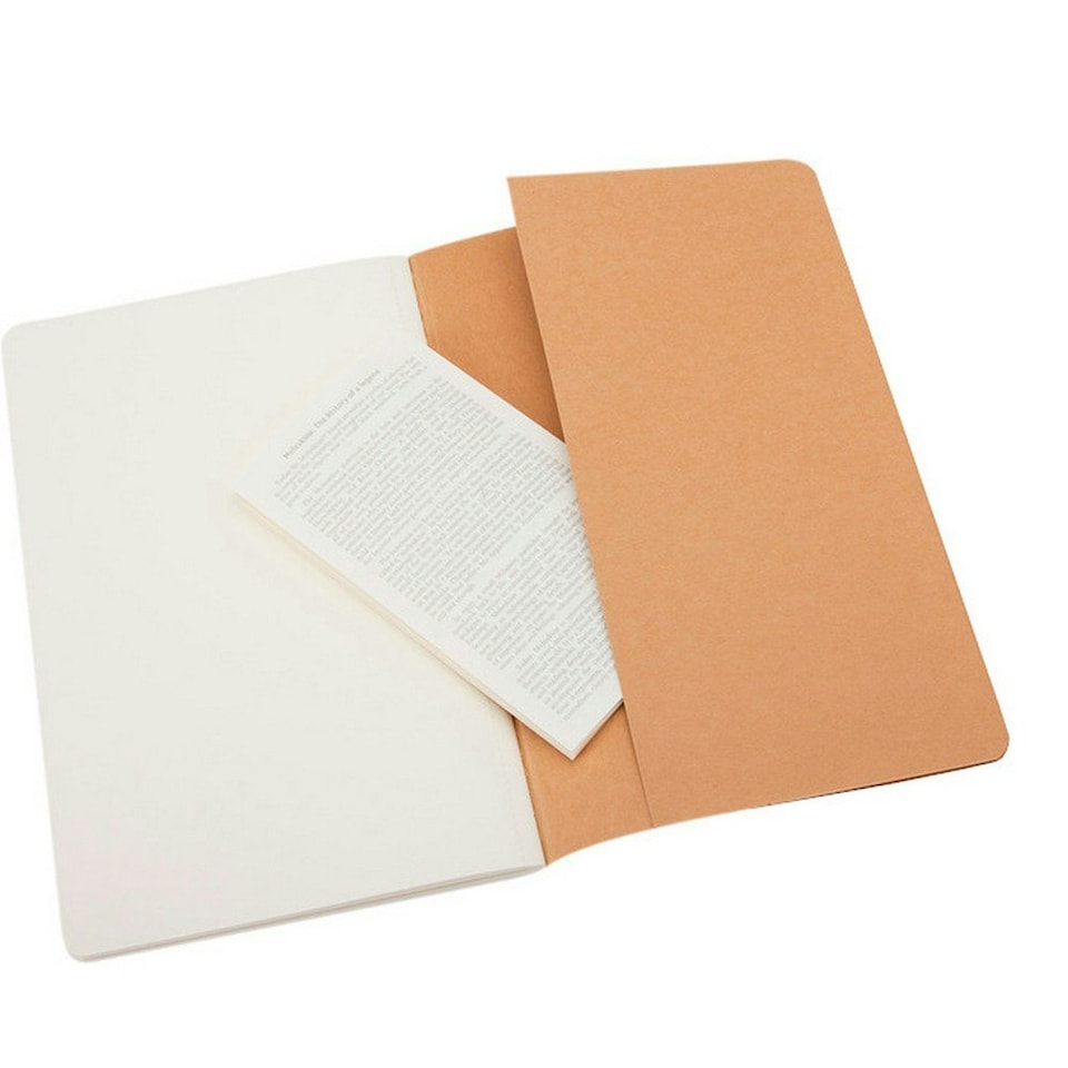image 1 of Moleskine Cahier Large Plain Journal - Kraft Brown - One Size