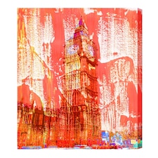 Crazy Red Ben (Canvas Print) 24" x 16"
