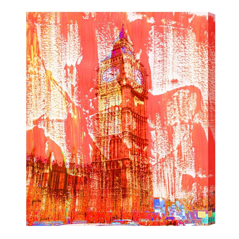 image 1 of Crazy Red Ben (Canvas Print) 24" x 16"