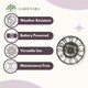 image 4 of Marco Paul 12in Grey Waterproof Garden Clock Grey