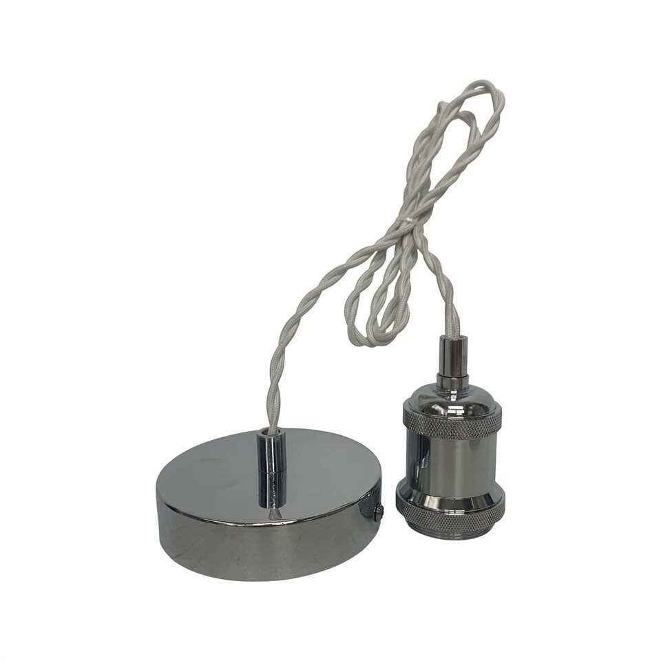 image 1 of Flex - Polished Chrome Retro Ceiling Pendant Flex Kit for Shades