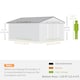 image 7 of Outsunny 13 x 11ft Garden Shed Storage with Foundation Kit & Vents Light Grey