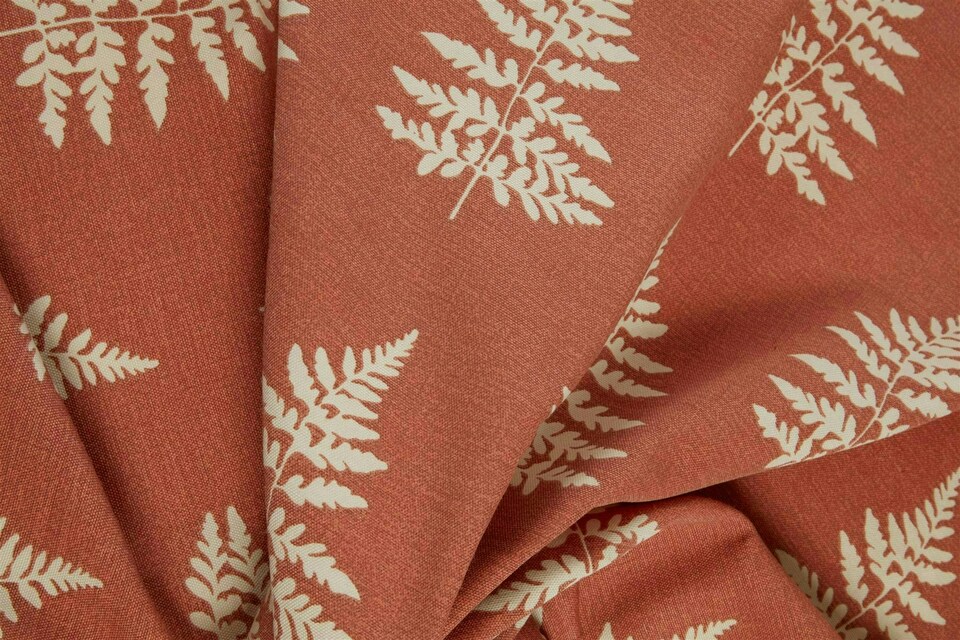 image 1 of Esher Eyelet Curtains - Orange - 117cm x 183cm