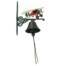 Aeroplane Plane Bell Cast Iron Sign Door Wall Fence Gate House Doorway Home