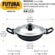 image 2 of Futura Non-Stick Deep-Fry Pan 2-1/2-Litre with Steel Lid and Round Bottom