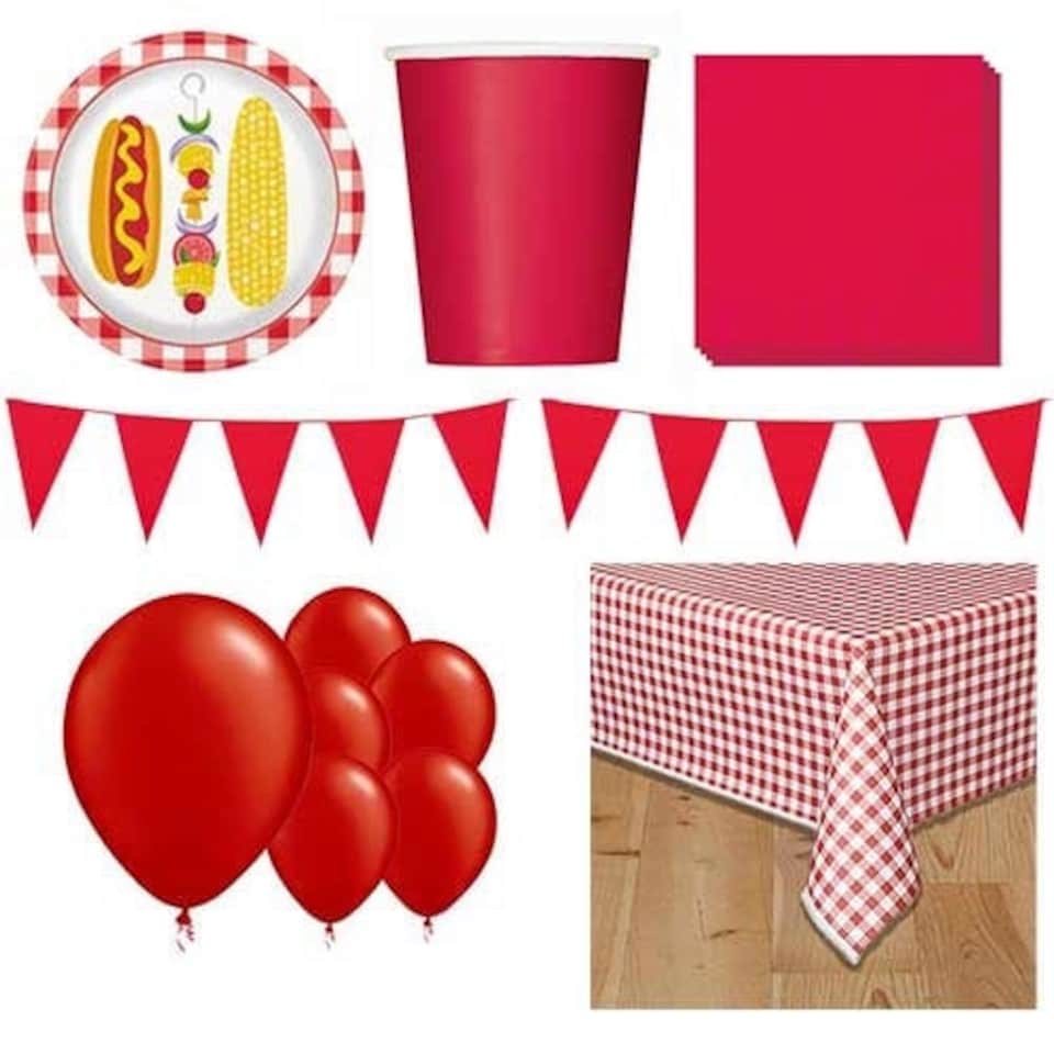 Barbecue Party Theme 8 Person Deluxe Party Pack