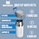 image 4 of Quick-Flip Water Bottle 0.47L | Black | Black | Not provided