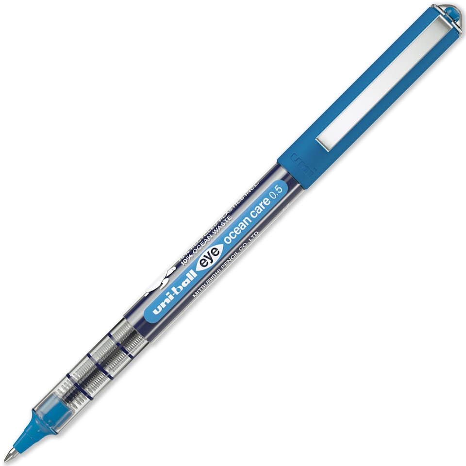 image 1 of Uni-Ball Eye Ocean Care Rollerball Pens UB-150ROP 0.5mm Pack of 12