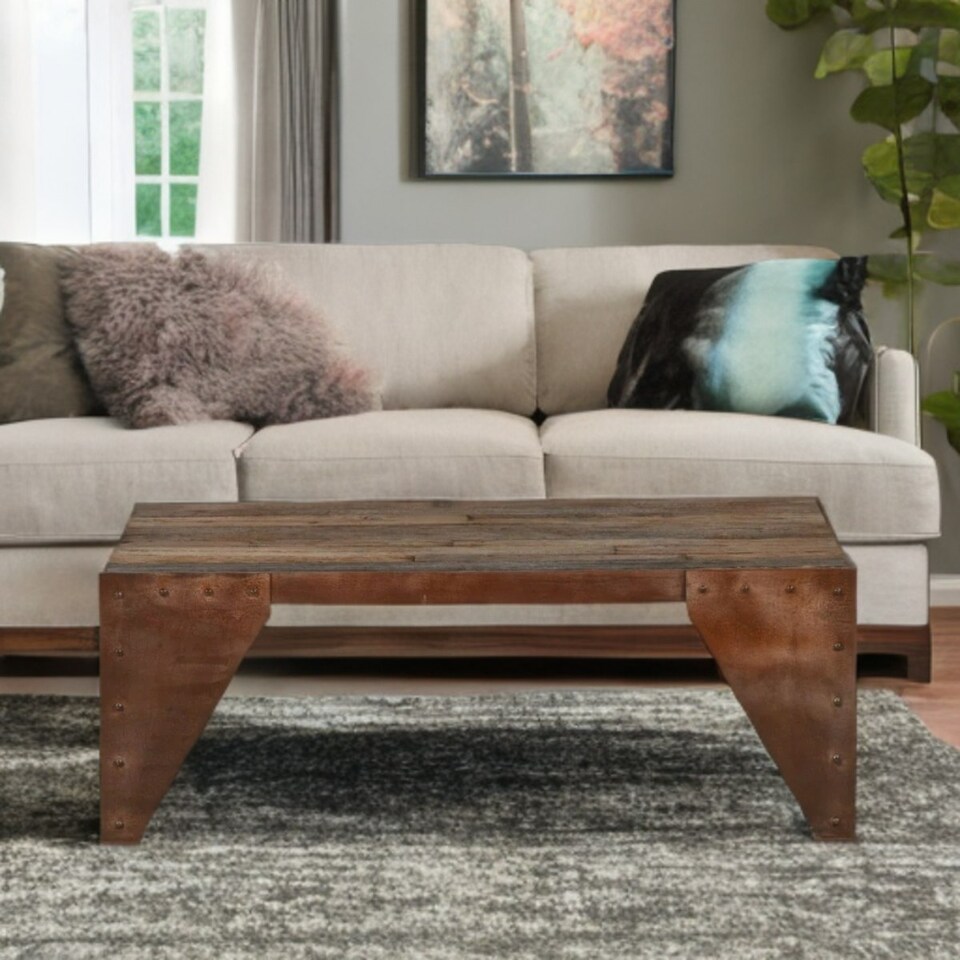 image 1 of Herica Reclaimed Chadeer Rectangular Coffee Table