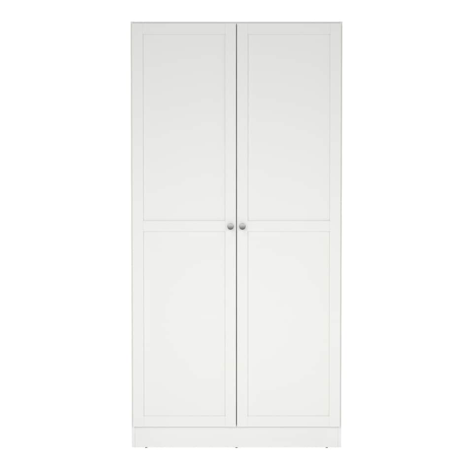 image 1 of Brande Wardrobe with 2 Frame Doors in White