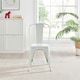 image 3 of Furniturebox 2x Colton 'Tolix' Style White Metal Dining Chairs