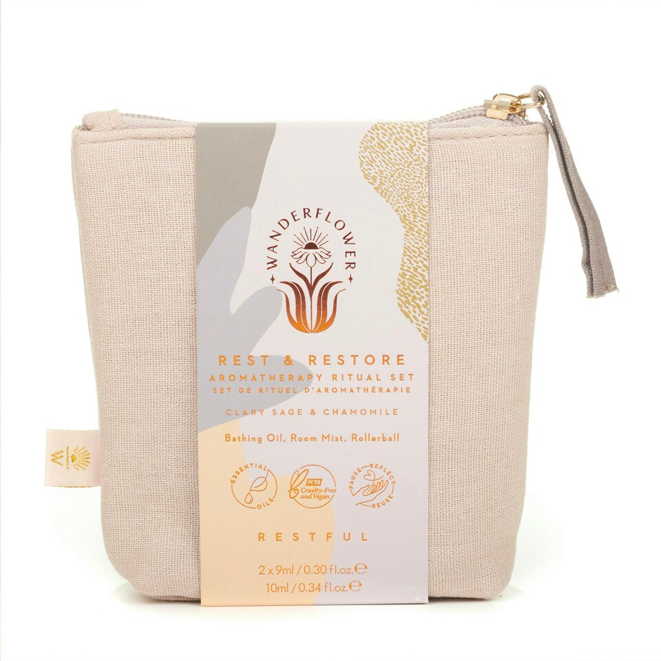 image 1 of Wanderflower Rest and Restore Aromatherapy Ritual Set