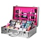 image 1 of Envie Dawn Till Dusk Make Up Large Storage 54 Piece Vanity Case Set, Silver | Multi
