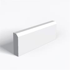 Single Set - Moisture Resistant MDF Primed Chamfer Architrave & Rebate - 15mm (T) x 58mm (H)