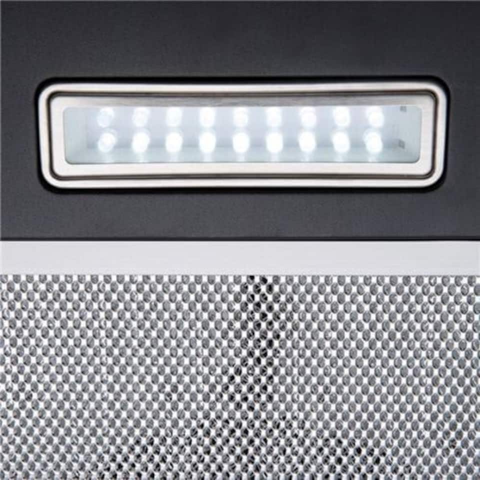 image 1 of SIA CGH80BL 80cm Curved Glass Chimney Cooker Hood Extractor Fan In Black