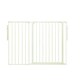 image 1 of Safetots Premium Extra Tall Room Divider, up to 128cm Wide, White, 105cm Tall, Multi Panel Flexible Room Barrier, Room Divider with Door for Baby White