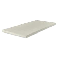 Memory Foam Mattress Topper - 1 Inch Deep, Pressure-Relieving Comfort | Yellow | European Small Single