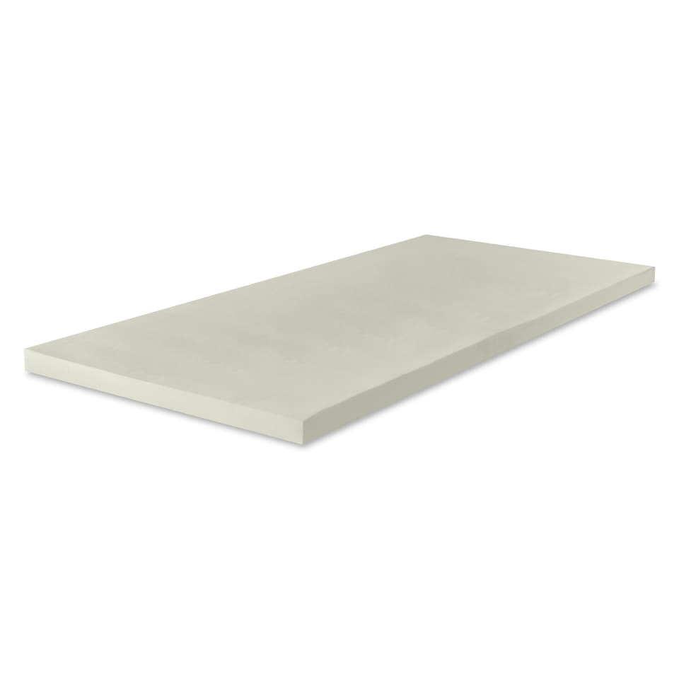 image 1 of Memory Foam Mattress Topper - 1 Inch Deep, Pressure-Relieving Comfort | Yellow | European Small Single
