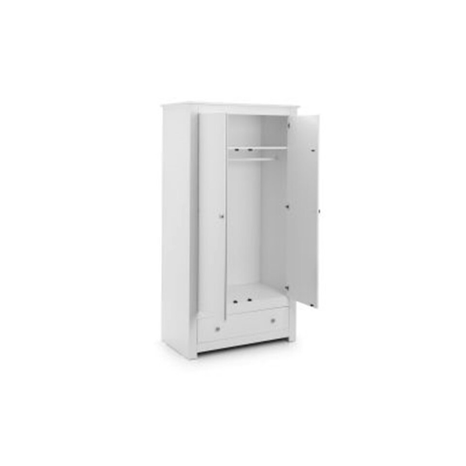 image 1 of Traditional Surf White 2 Door Wardrobe