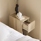 image 4 of SoBuy FBT111-Nx2,Set of 2 Slim Bedside Table Nightstand with Drawer and Shelf