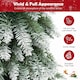 image 7 of COSTWAY 3 FT/ 4 FT/ 5FT Artificial Xmas Tree Set of 3 Snowy Christmas Tree LED Lights
