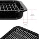 image 7 of SPARES2GO Large Vitreous Enamel Grill Pan for Bosch Oven/Cooker (420mm x 300mm)