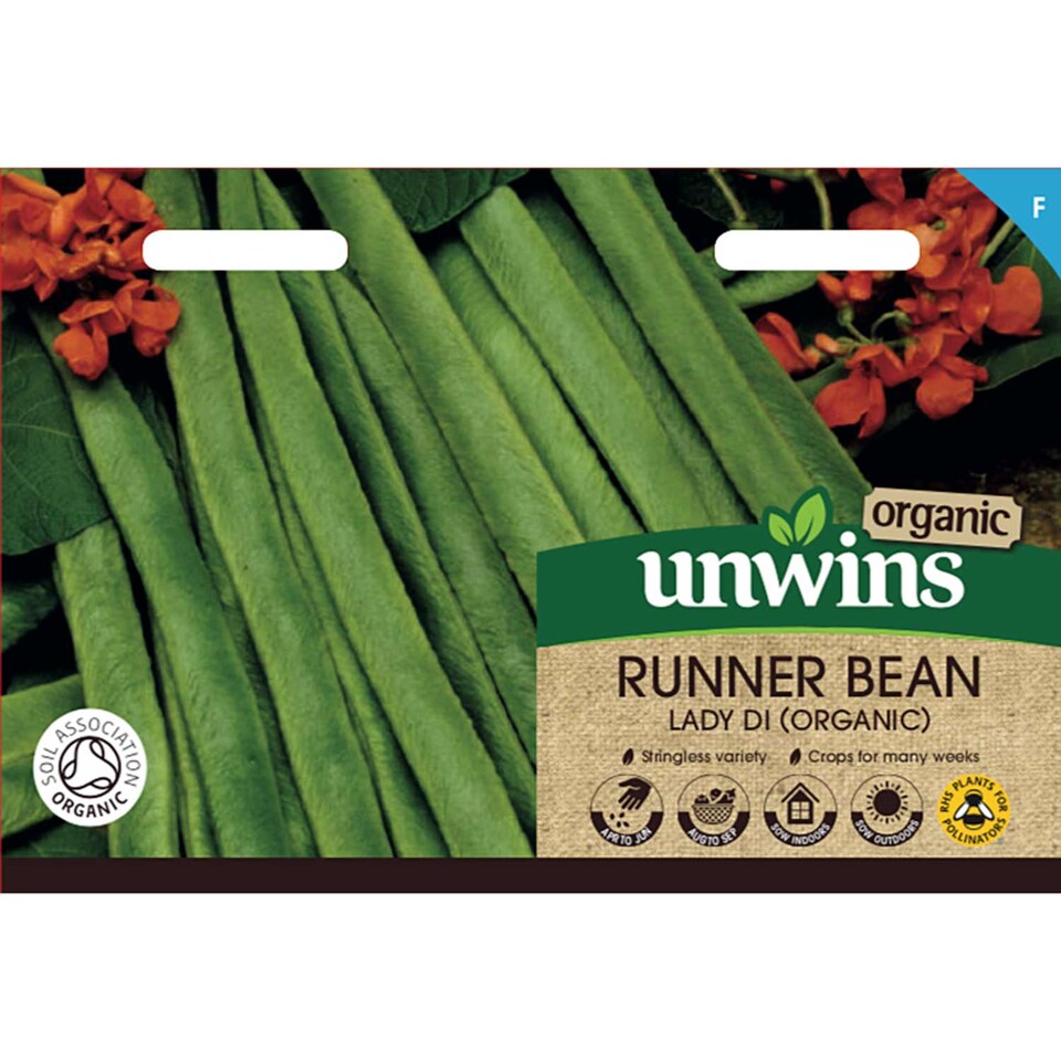 image 1 of Runner Bean Lady Di (Organic) | Multi | Green, Red