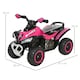 image 3 of HOMCOM No Power Quad Toddler Ride on Car Foot-to-Floor Sliding Pink