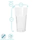 image 3 of Argon Tableware Reusable Plastic Highball Glasses - 665ml - Pack of 12 | Clear | Clear
