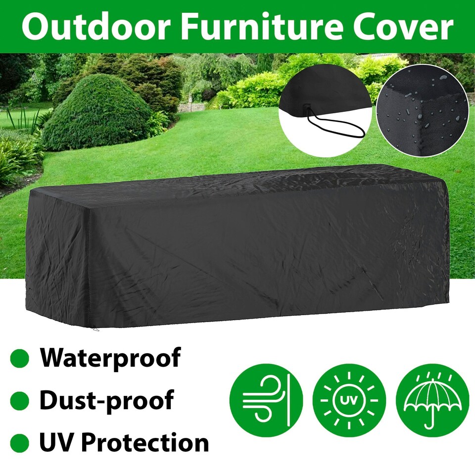 image 1 of Garden Vida Outdoor Patio Furniture Cover, 207 x 74 x 65 cm