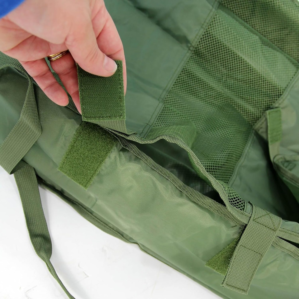 image 1 of Actiaspet Carp Fishing Cradle Unhooking Mat Sling Green Fish Protection Care Safe Tackle 85 x 50 x 15 cm