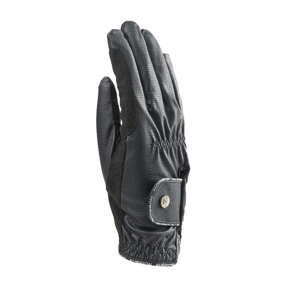 image 1 of Aubrion Unisex Adult Stadium Winter Riding Gloves - Black - L | Black | L