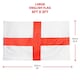 image 6 of Pack of 3 England 5ft x 3ft Flag, Red Inflatable English Rose Flower & Hat Red | One Size