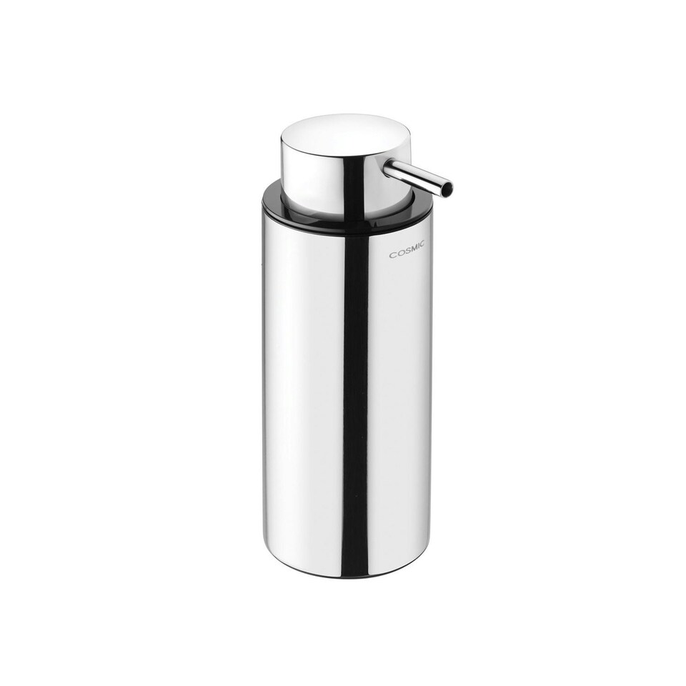 image 1 of Cosmic Soap Dispenser with Durable Stainless Steel for Bathroom, Silver - 200ml