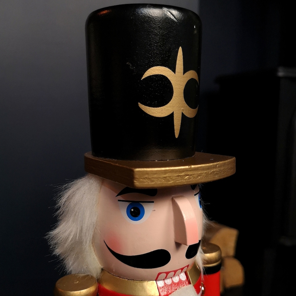 image 1 of 50cm Red Countdown Wooden Christmas Nutcracker Decoration