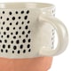 image 4 of Nicola Spring Ceramic Dipped Dots Coffee Mugs - 385ml - Pink - Pack of 6